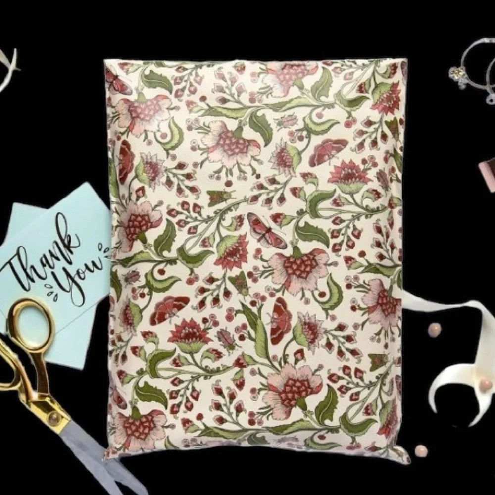 Vintage Floral Poly Mailers 10x13 Pack of 25 - Picture 5 of 6